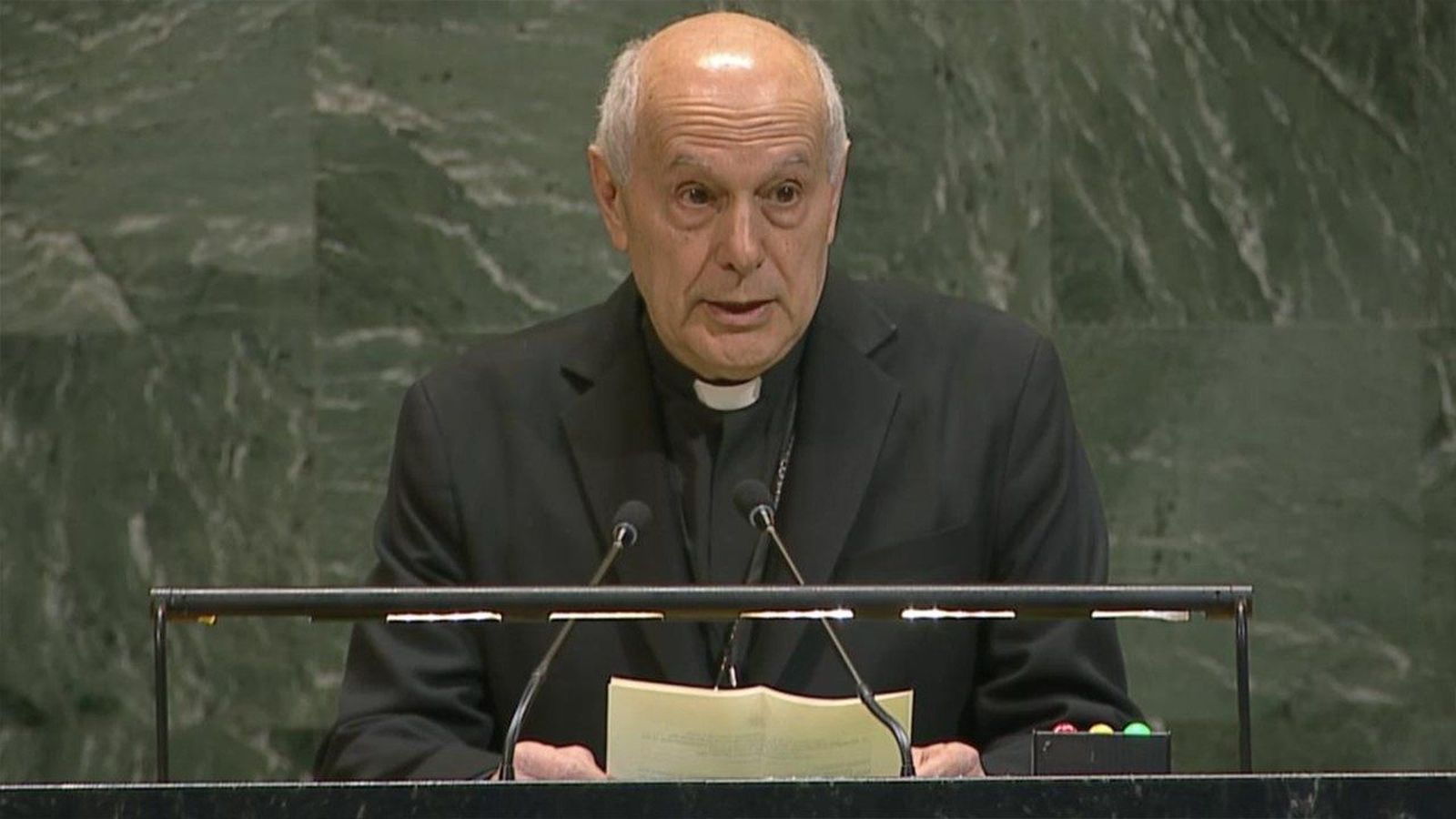 Arzobispo Gabriele Caccia, observador permanente de la Santa Sede ante las Naciones Unidas