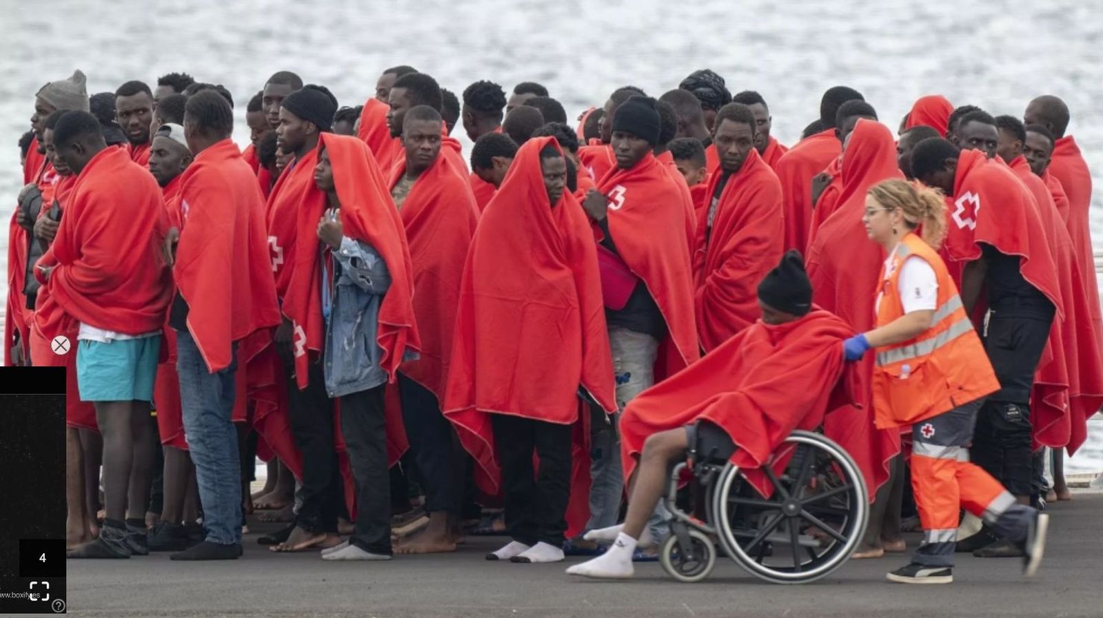 Migrantes atendidos en Tenerife