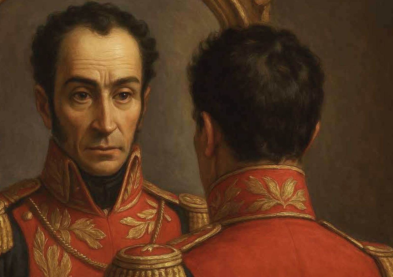 Simón Bolívar, imagen recortada de la cubierta del libro