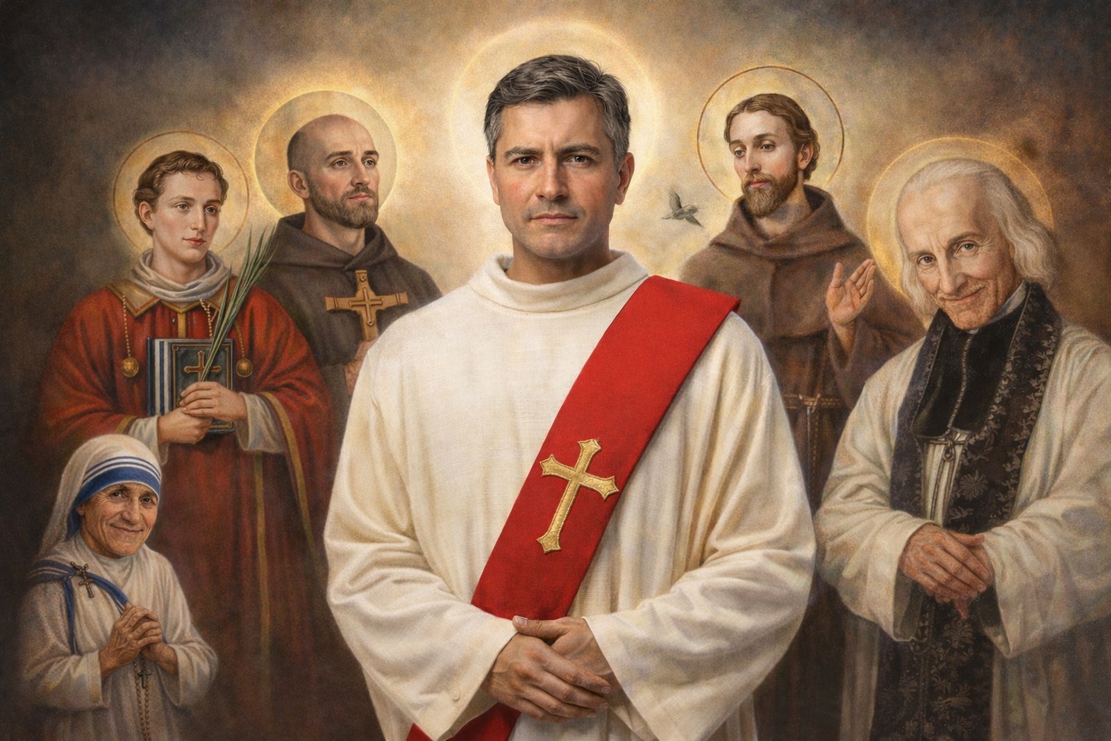 El diacono y los santos