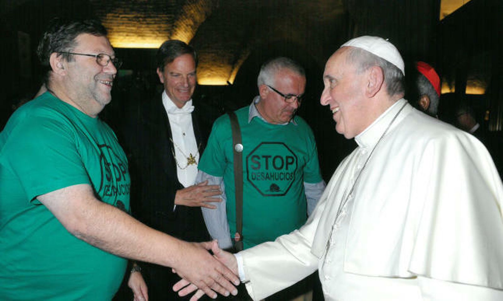 Joaquín Sánchez, con el Papa Francisco