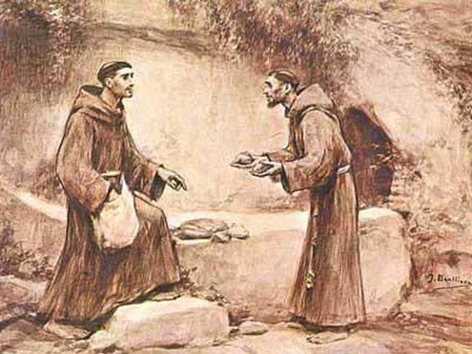 Bendición a Fray León