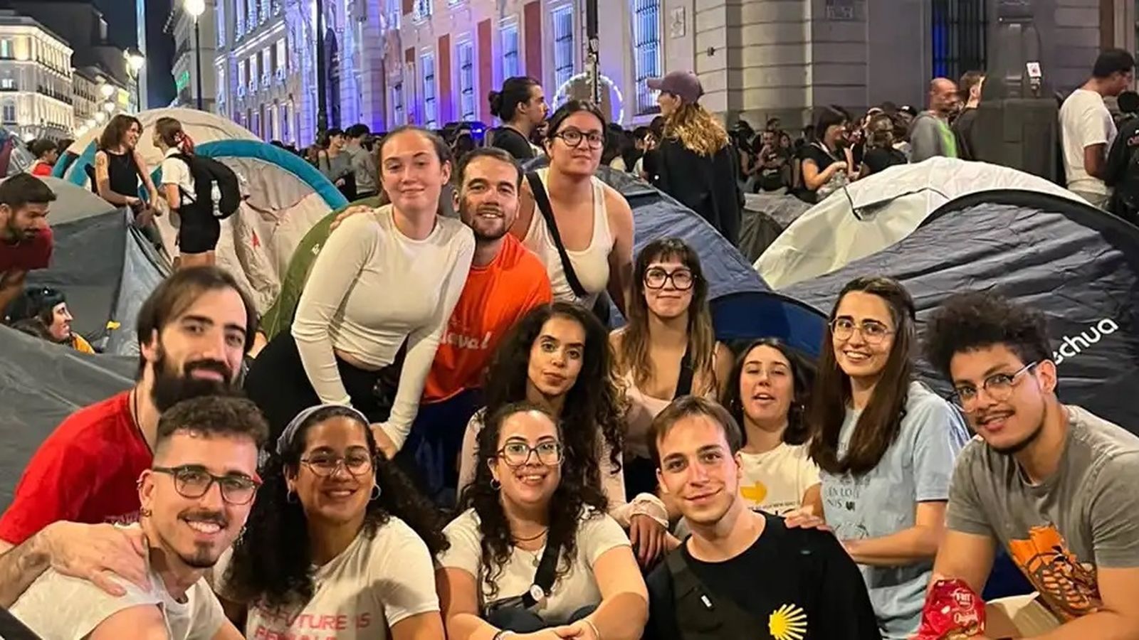 Militantes de la JOC y la JEC acampan en Sol