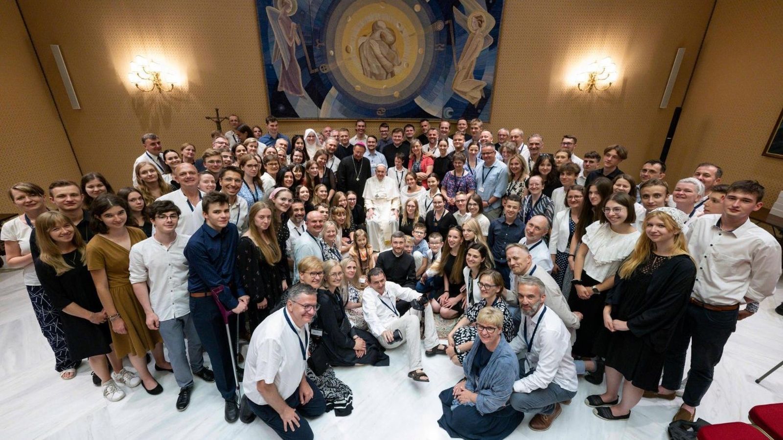 Francisco, con los jóvenes polacos