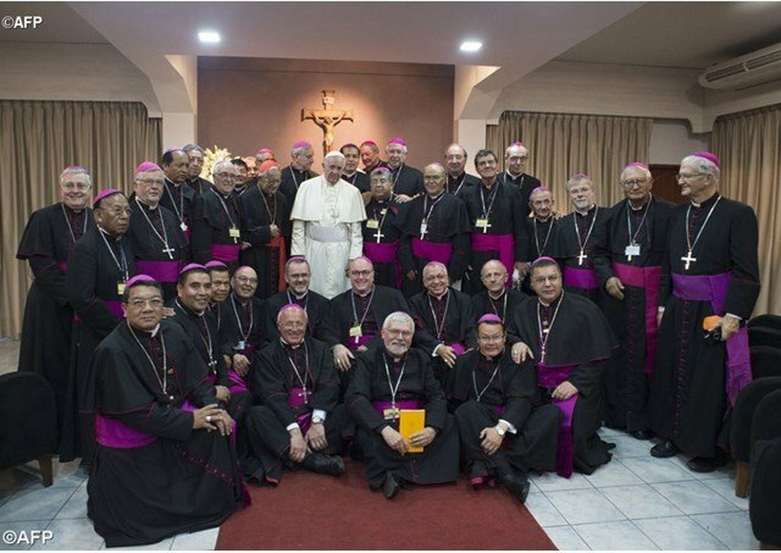 Obispos bolivianos, con el Papa Francisco