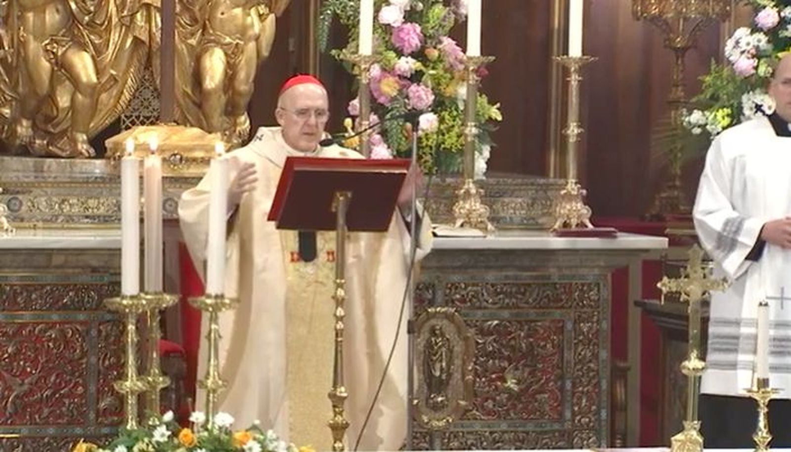 Osoro, durante la celebración