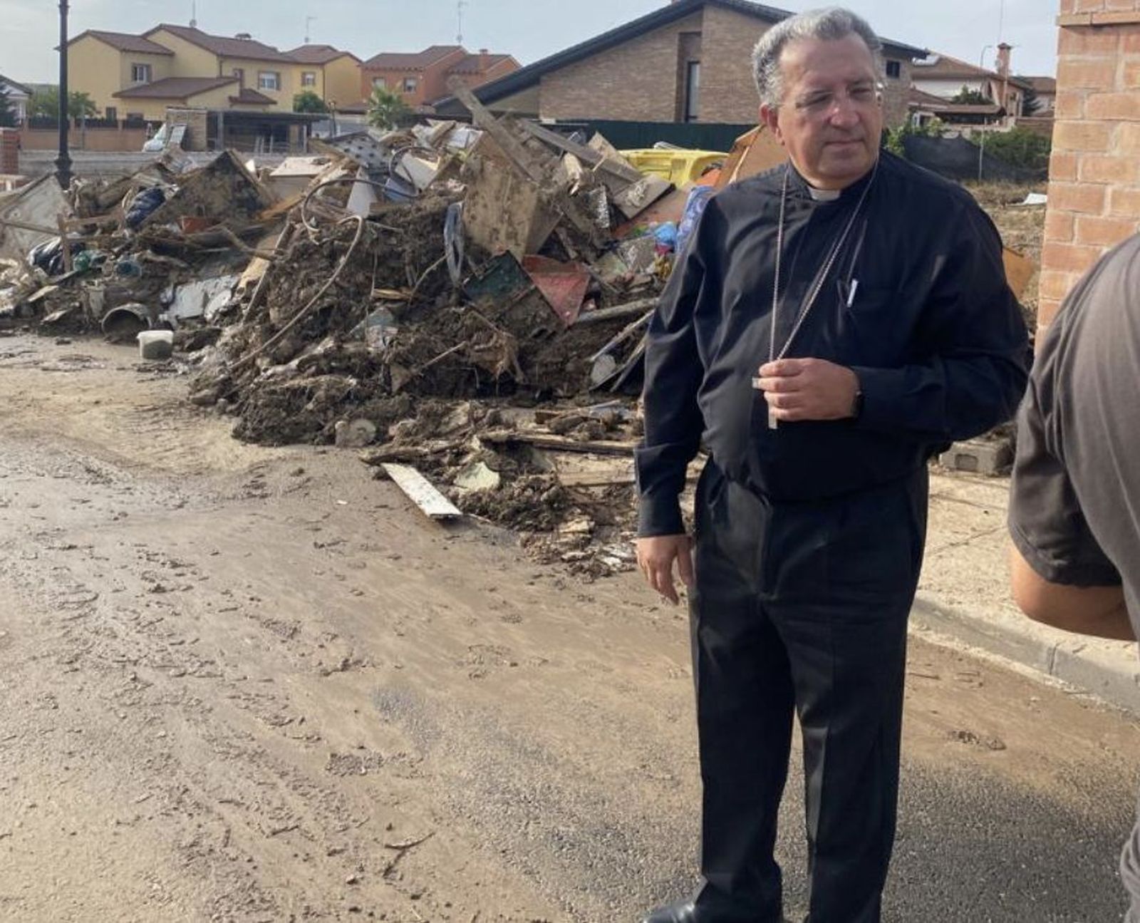 García Beltrán, durante la visita