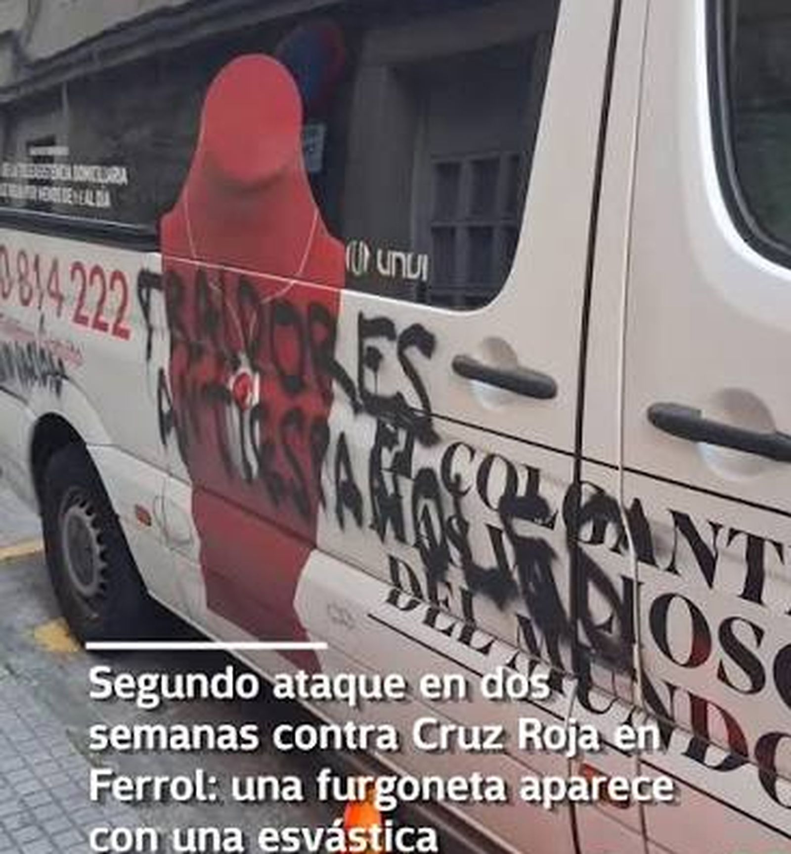 Ataque a la cruz Roja en Ferrol