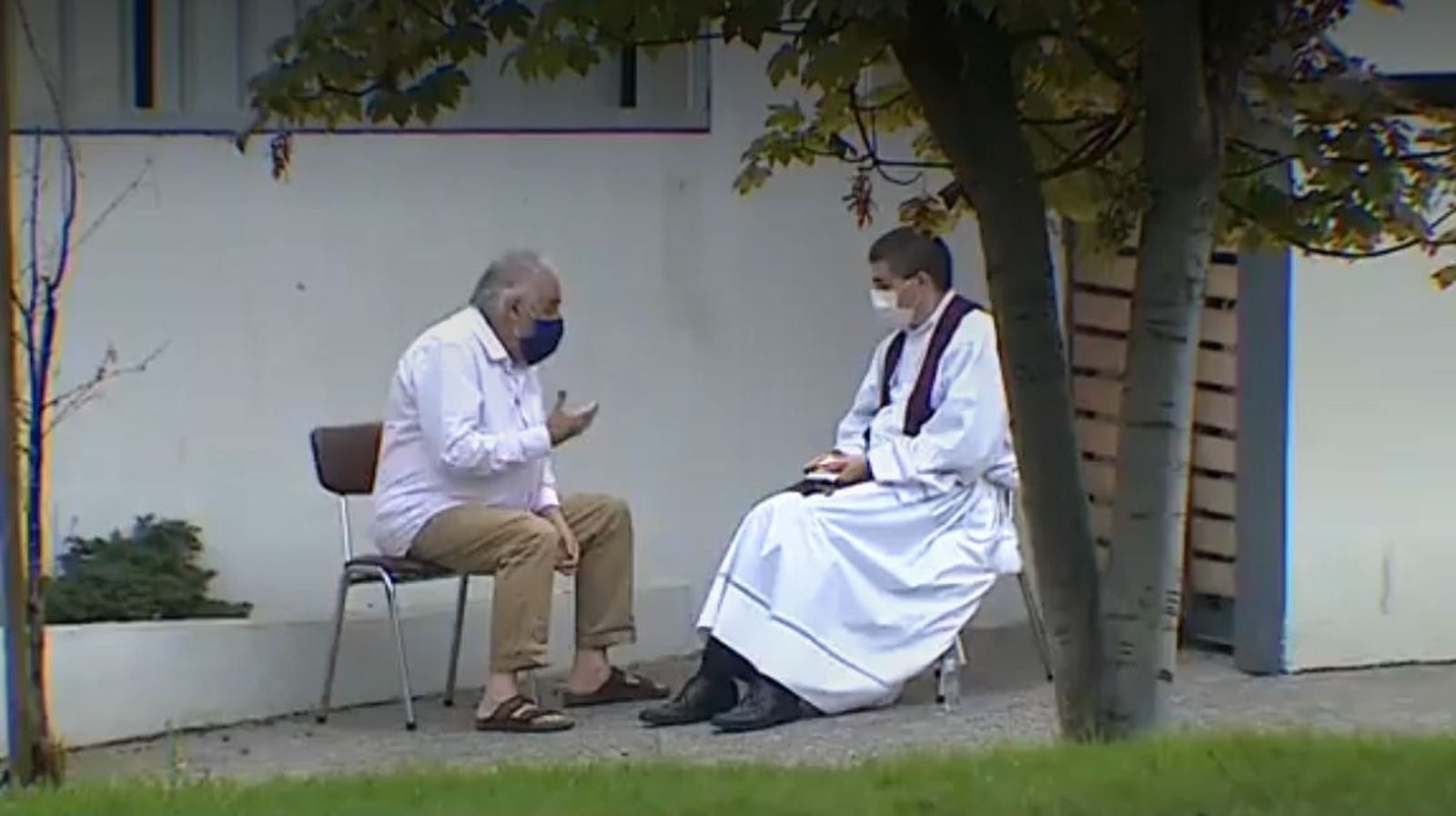 Confesión en la calle en Las Condes