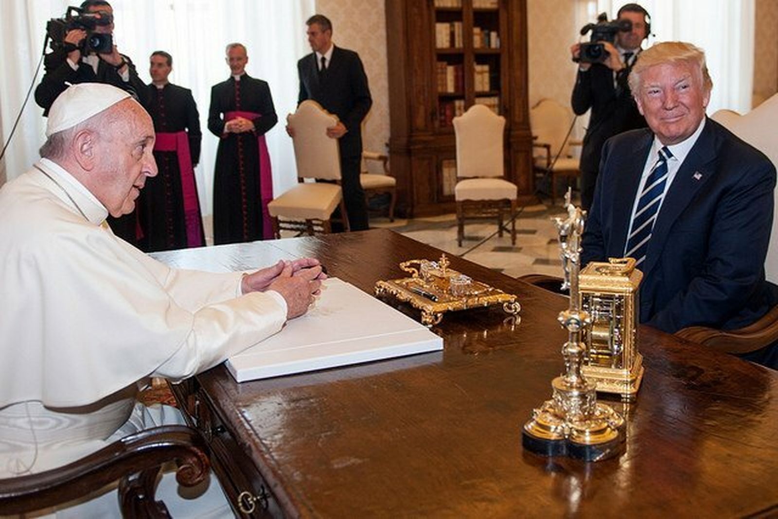 Reunión del Papa Francisco y el presidente Donald Trump