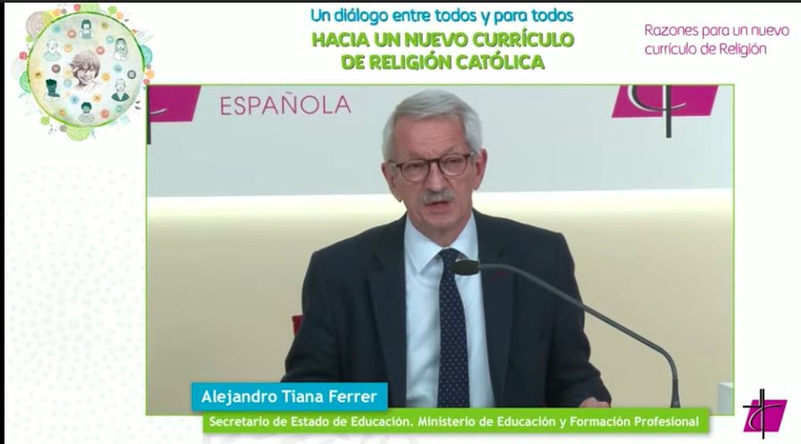 Alejandro Tiana, secretario de Estado de Educación, durante el foro de la CEE