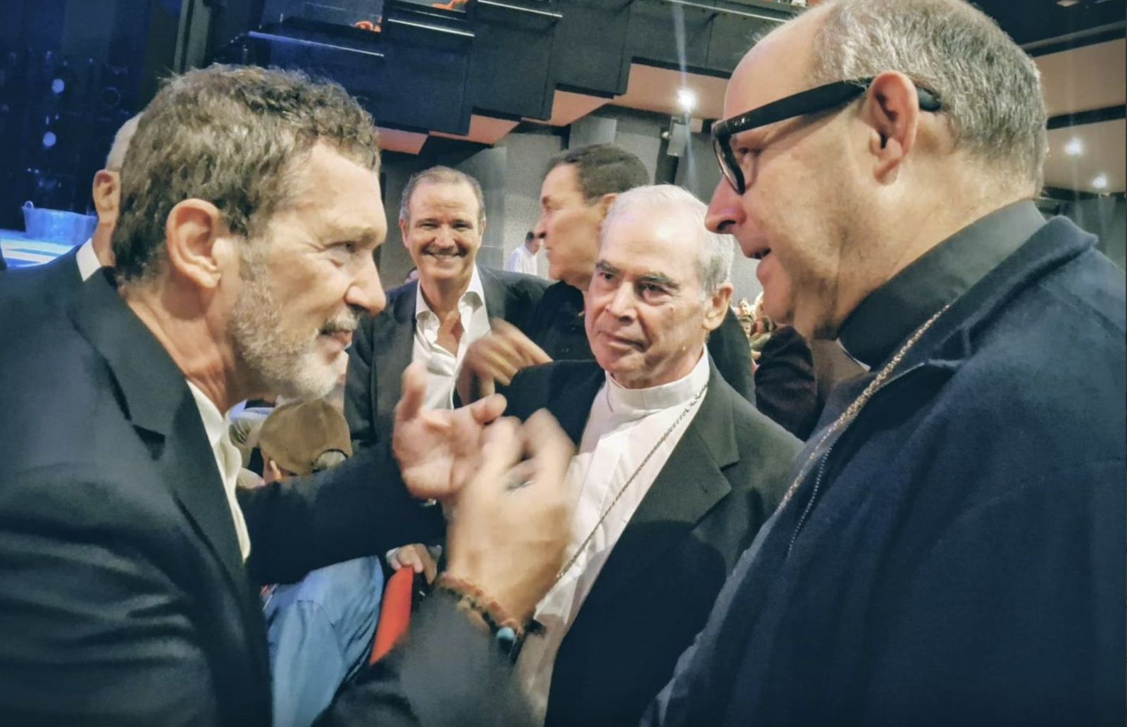 Satué, con Antonio Banderas