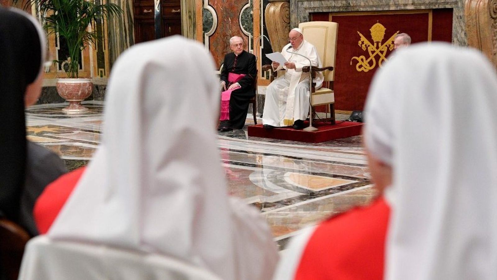 Francisco, en la audiencia a los artistas