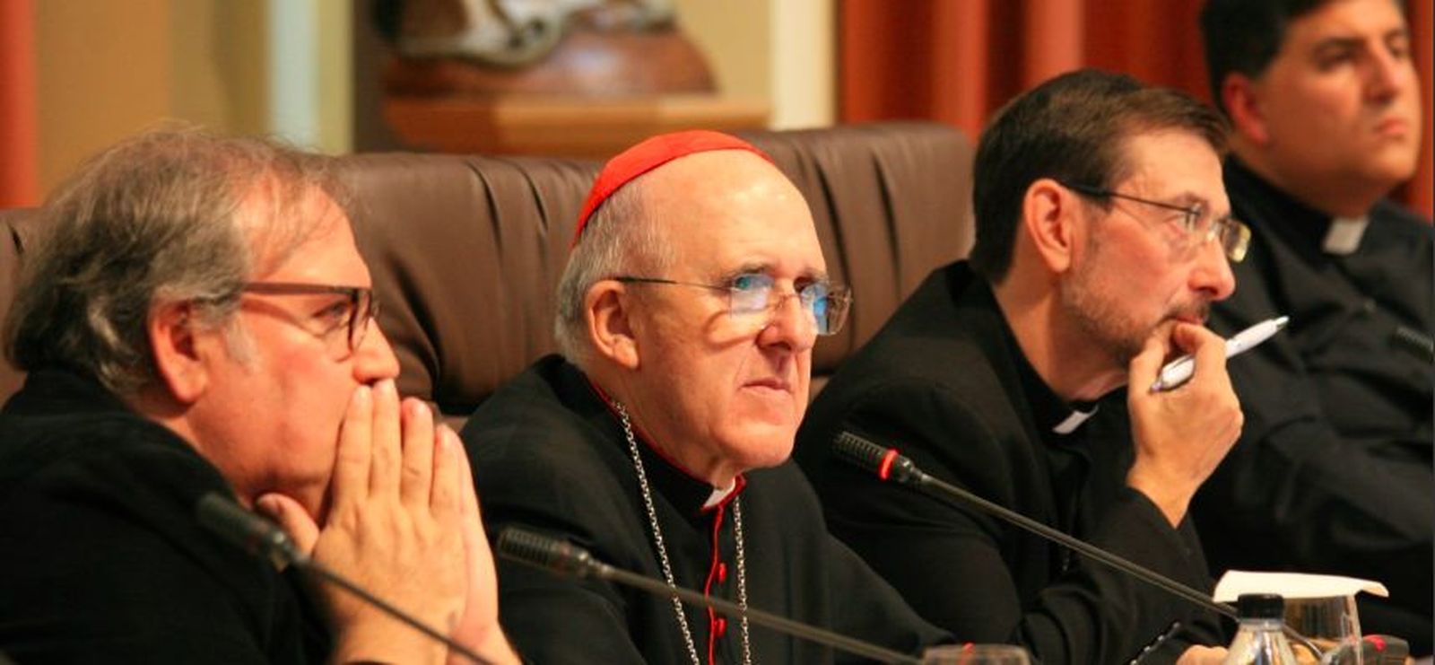 Manuel Bru, con Osoro y Cobo