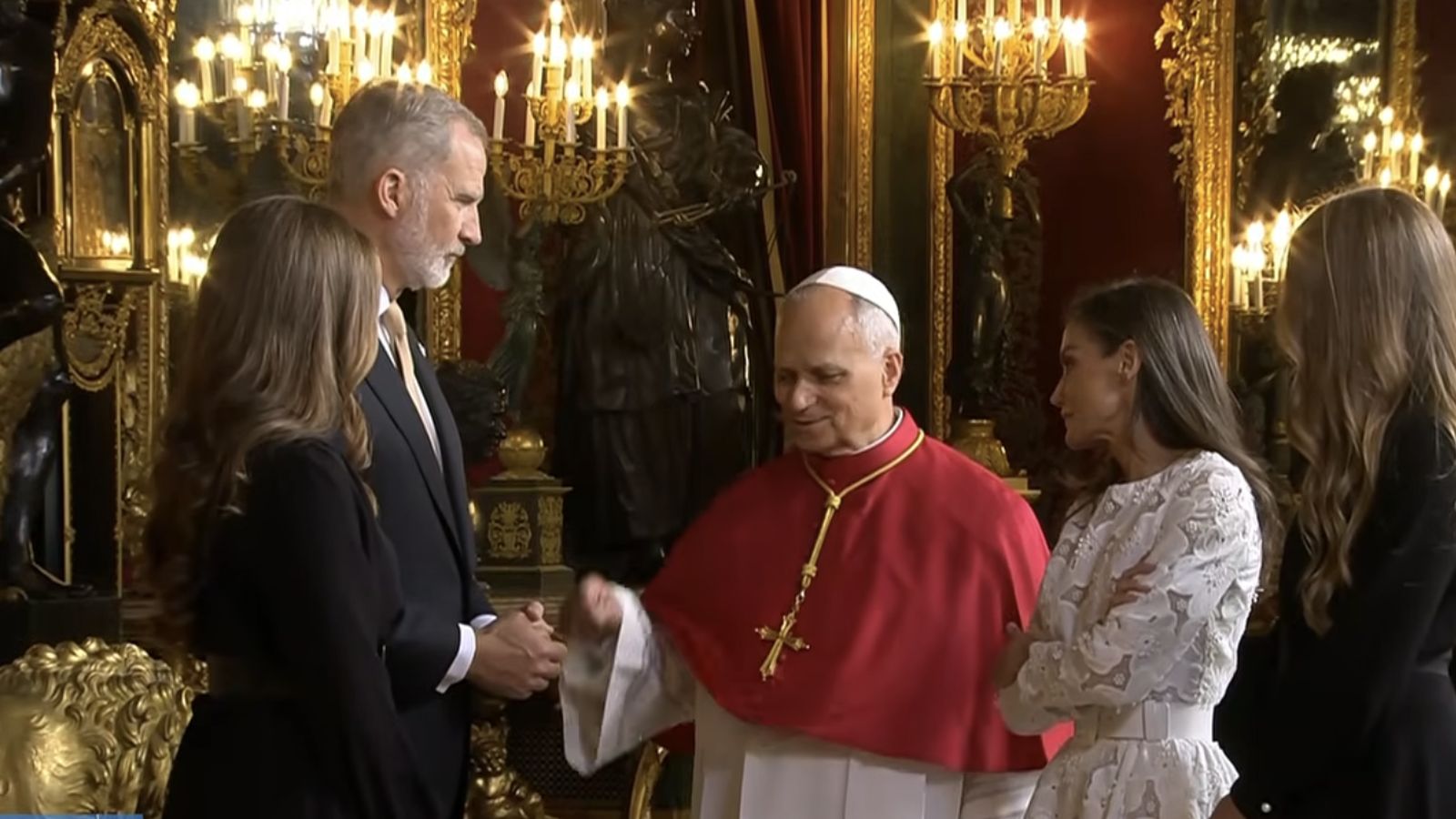 La Familia Real, con el Papa