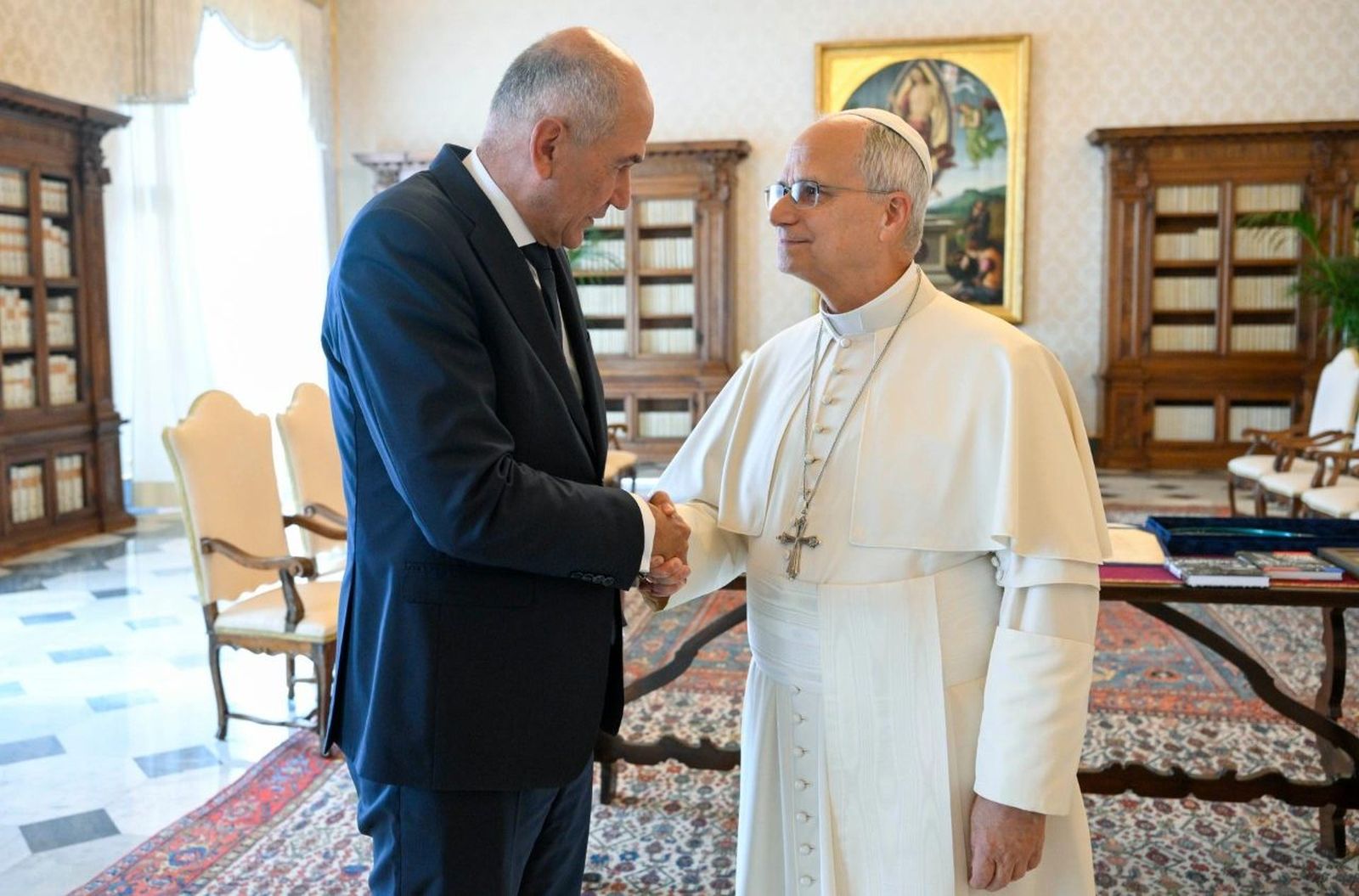 Janez Jansa y el papa León XIV