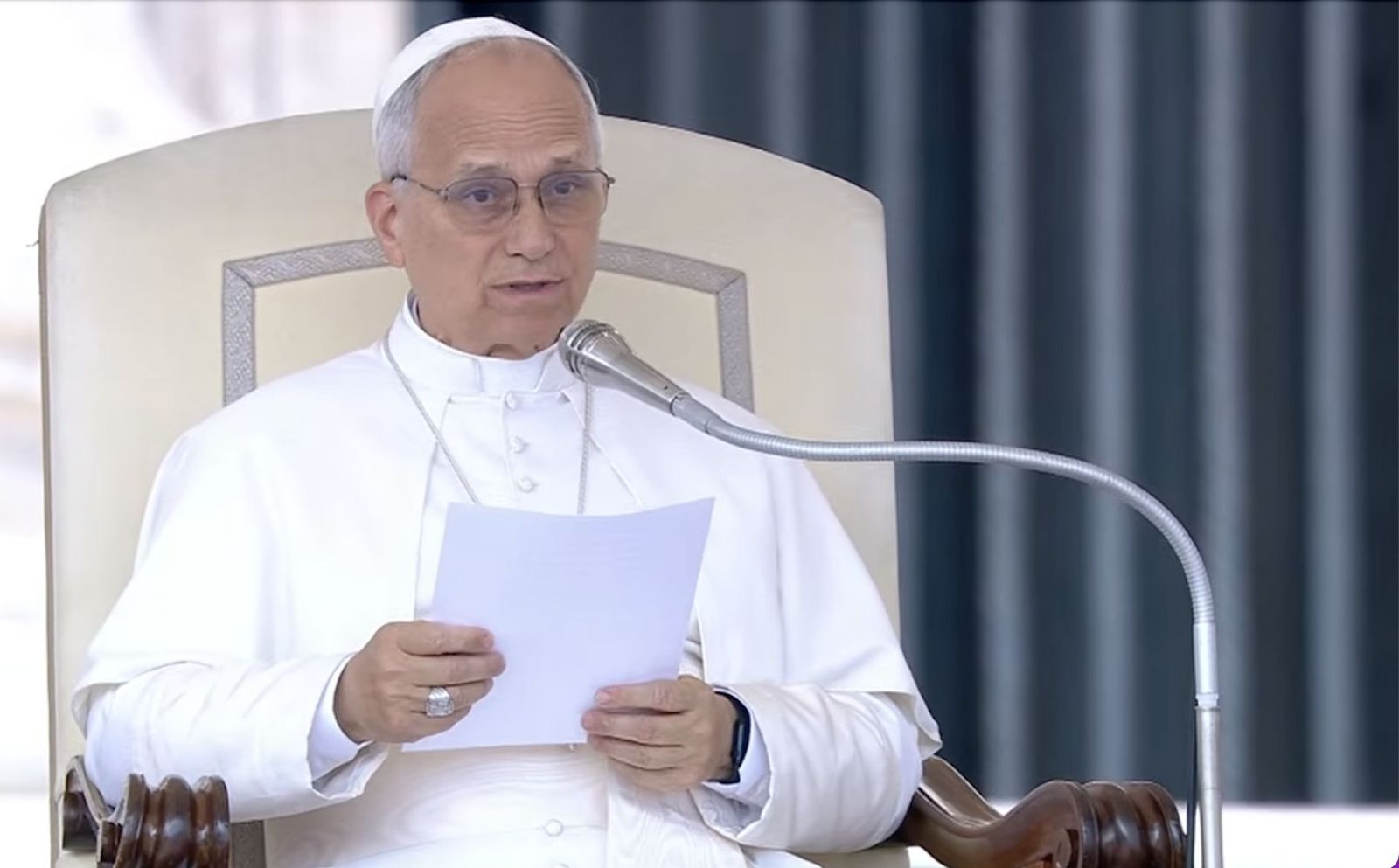 León XIV, en la audiencia