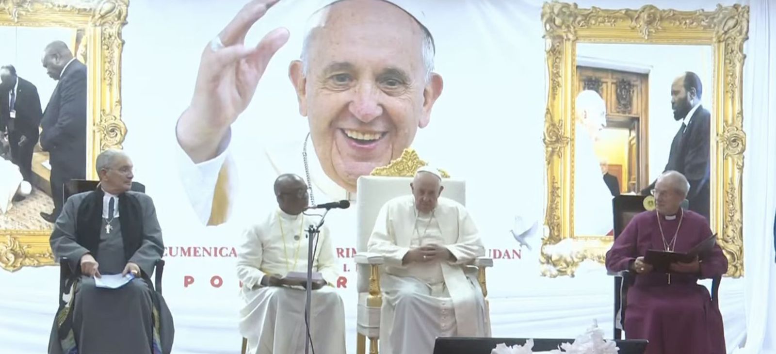 Francisco, Welby y Greenshields, con los refugiados en Sudán del Sur