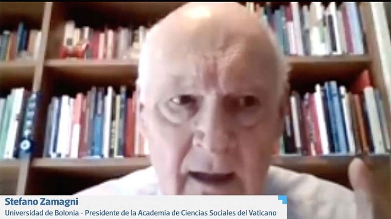 Stefano Zamagni,  catedrático de la U. de Bolonia y presidente de la Academia de Ciencias Sociales del Vaticano