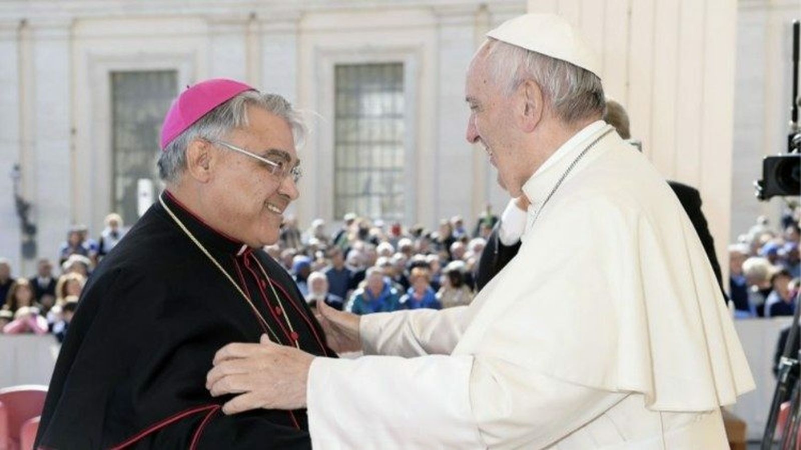 Marcello Semeraro, obispo de Albano, con el Papa Francisco