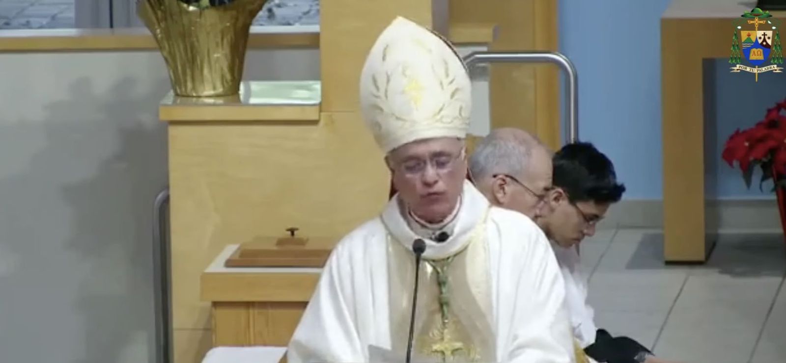 Silvio Báez, durante su homilía