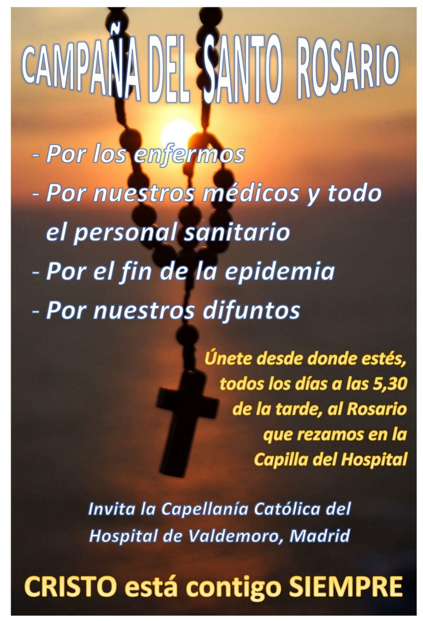 Rosario por el coronavirus en Valdemoro