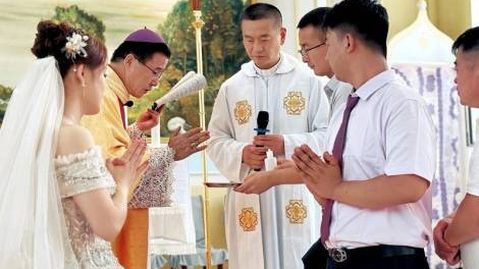 Boda católica en China