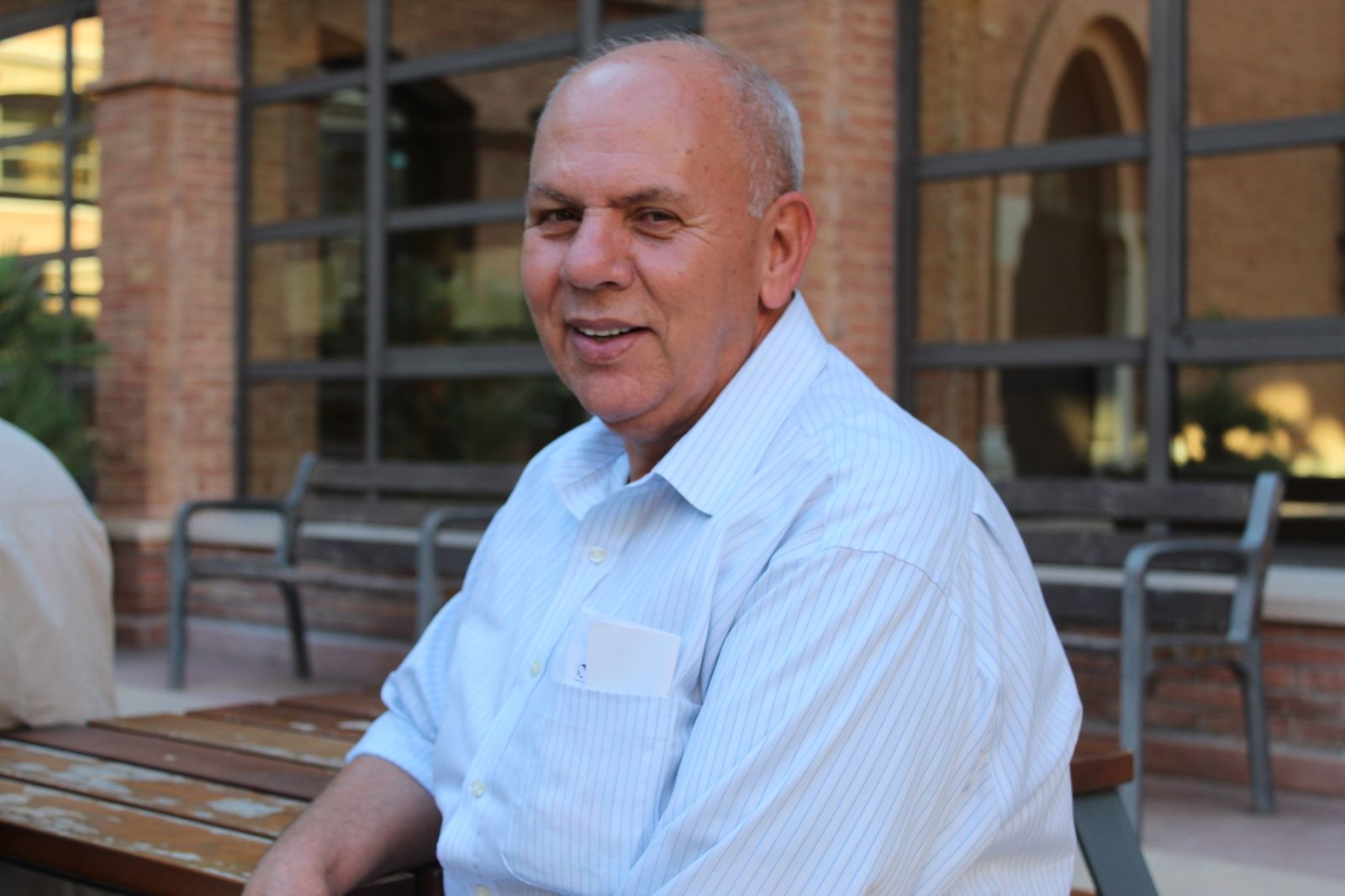 Antonio Tavares durante su visita a la Universidad Abat Oliva.