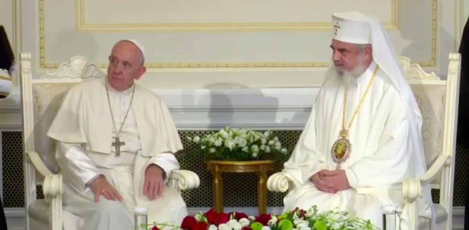 Bergoglio y el patriarca ortodoxo