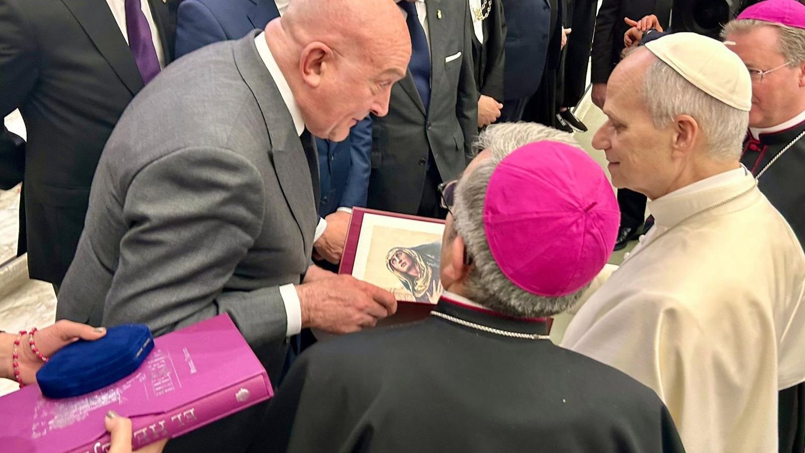 El alcalde de Valladolid, con el Papa