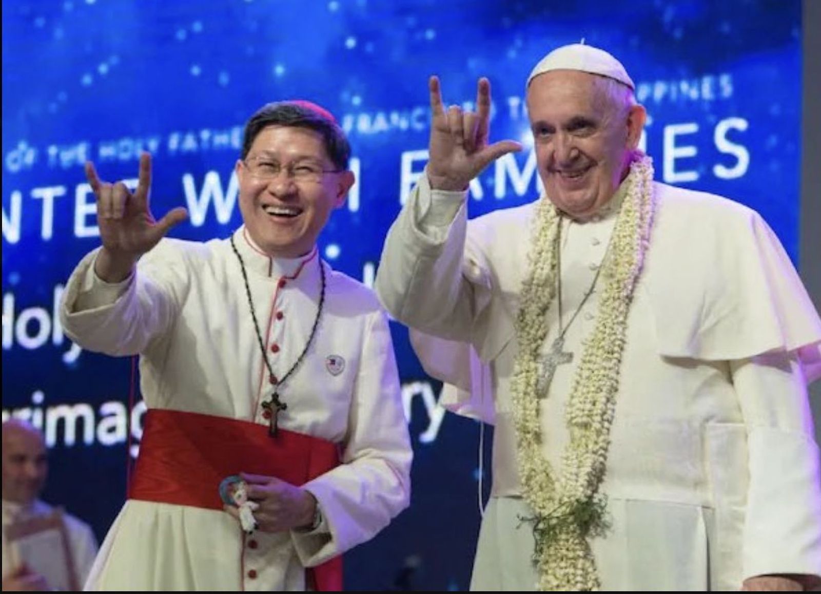 Tagle, con el papa Francisco