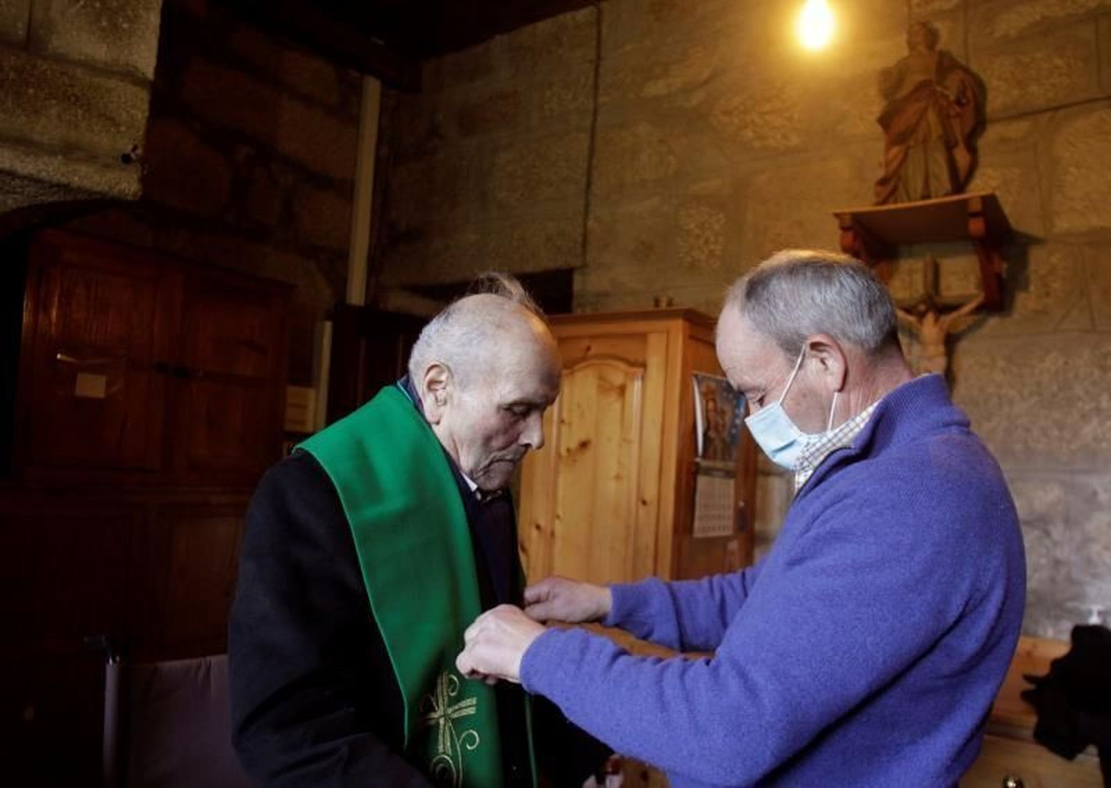 Don Dositeo, el cura centenario de Ribadumia