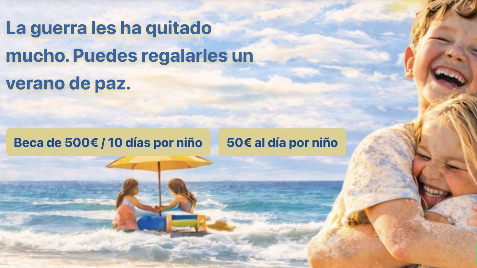 Todos podemos ayudar a hacer estas vacaciones posibles para los niños