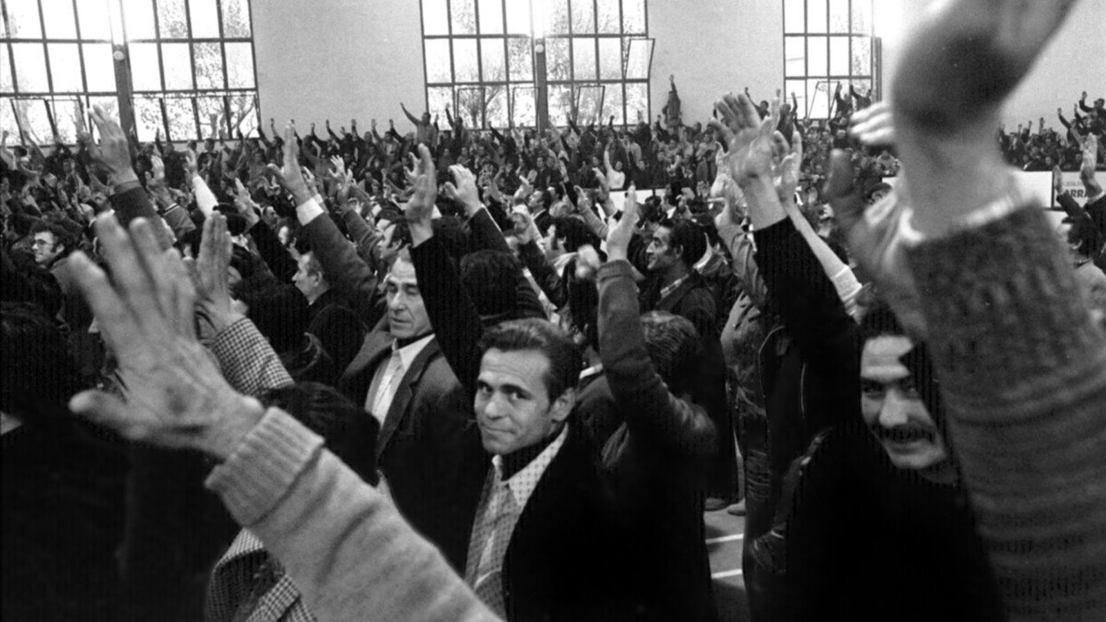 Fotografía de la exposición sobre el movimiento obrero en el Baix Llobregat