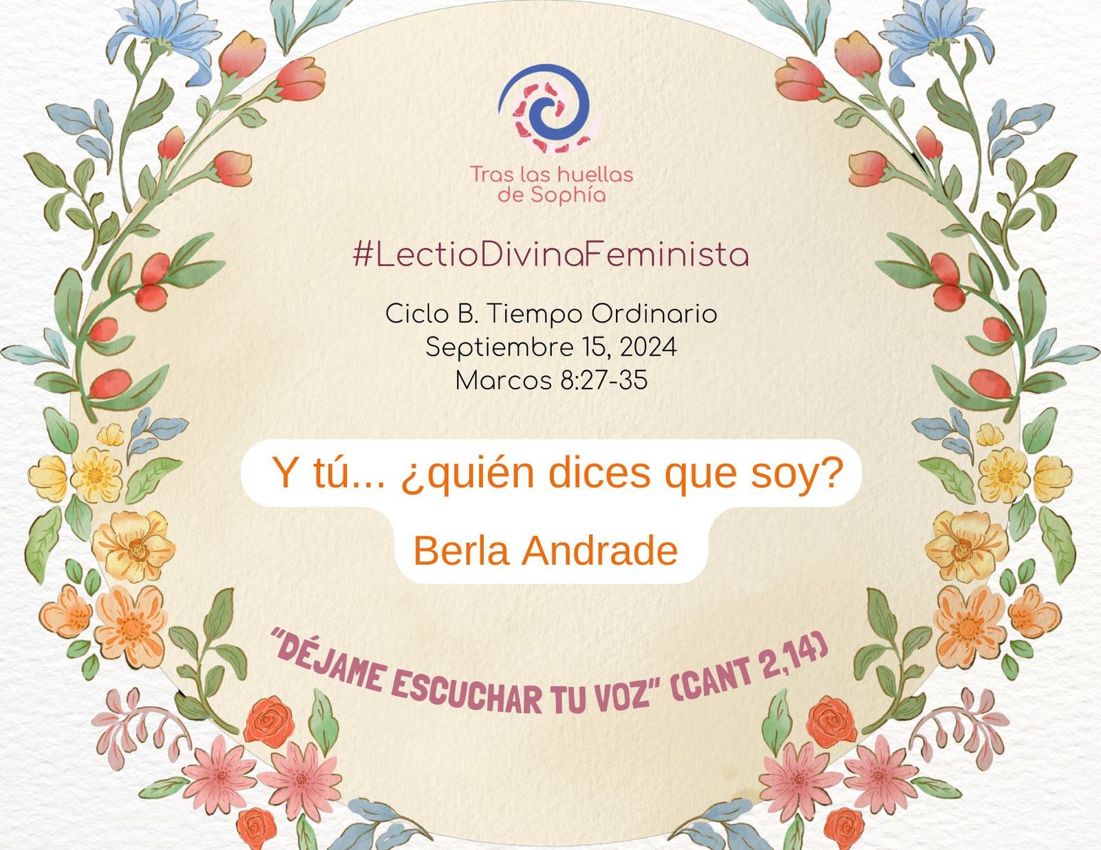 Y tú... ¿quién dices que soy?