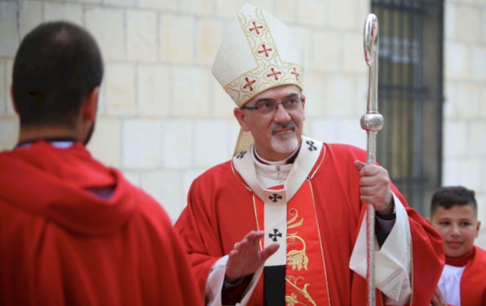 Pizzaballa visita Rafidia (Nablús)