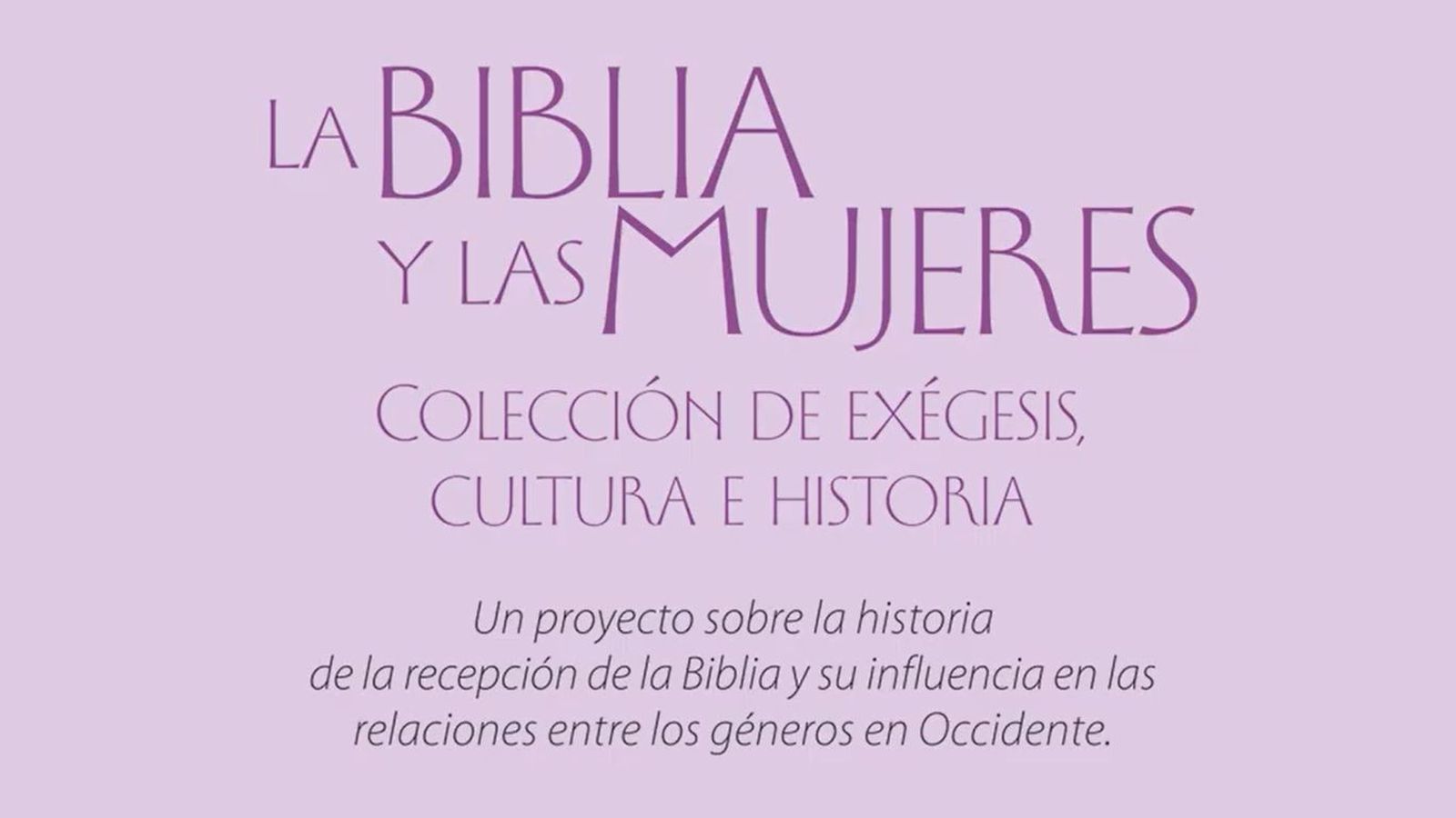 Verbo Divino impulsa una campaña para la financiación colectiva de un nuevo volumen de ‘La Biblia y las mujeres’