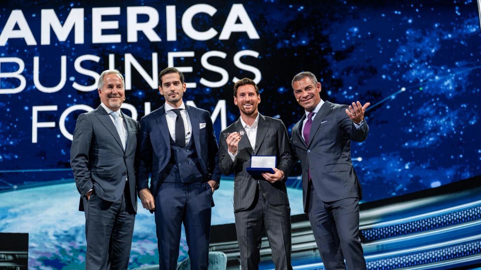 Lionel Messi en el America Bussines Forum