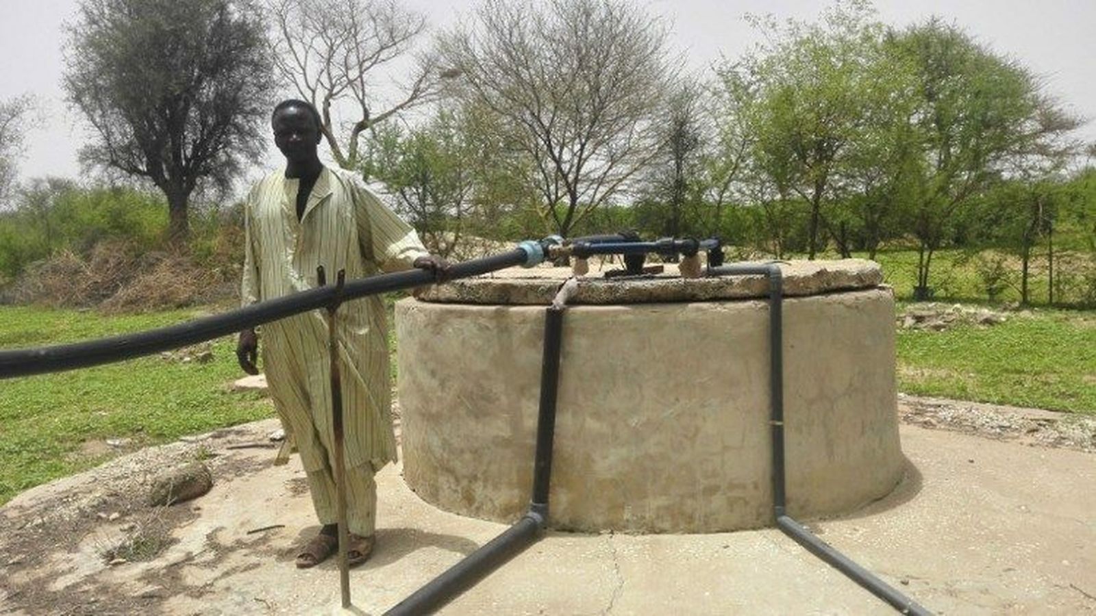 Pozo de agua potable en Senegal