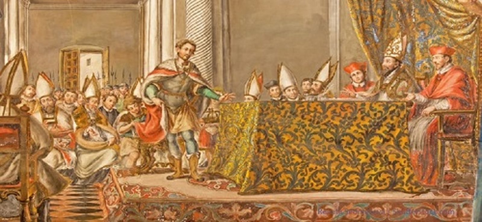 Grabado sobre el Concilio de Nicea