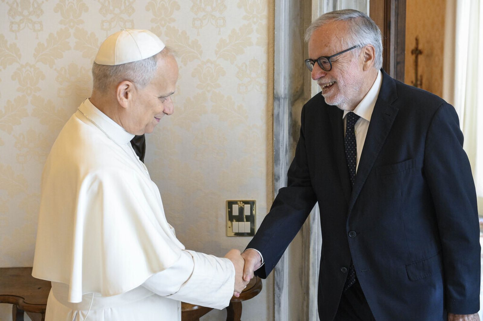 El papa y Andrea Riccardi