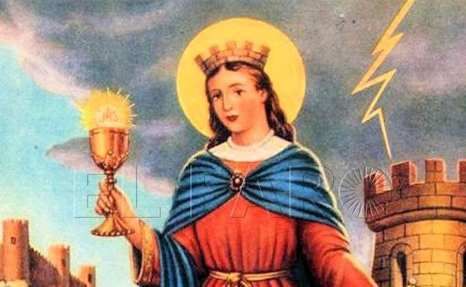 Santa Bárbara. (Abogada y protectora de rayos y tormentas, incluidas las virtuales)