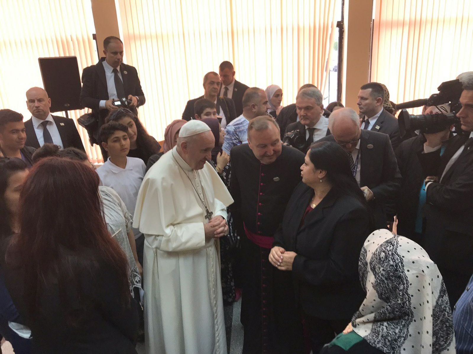 Francisco, en el centro de refugiados