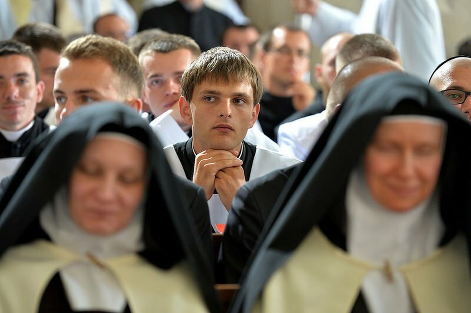 Algunos de los consagrados, en la misa de hoy