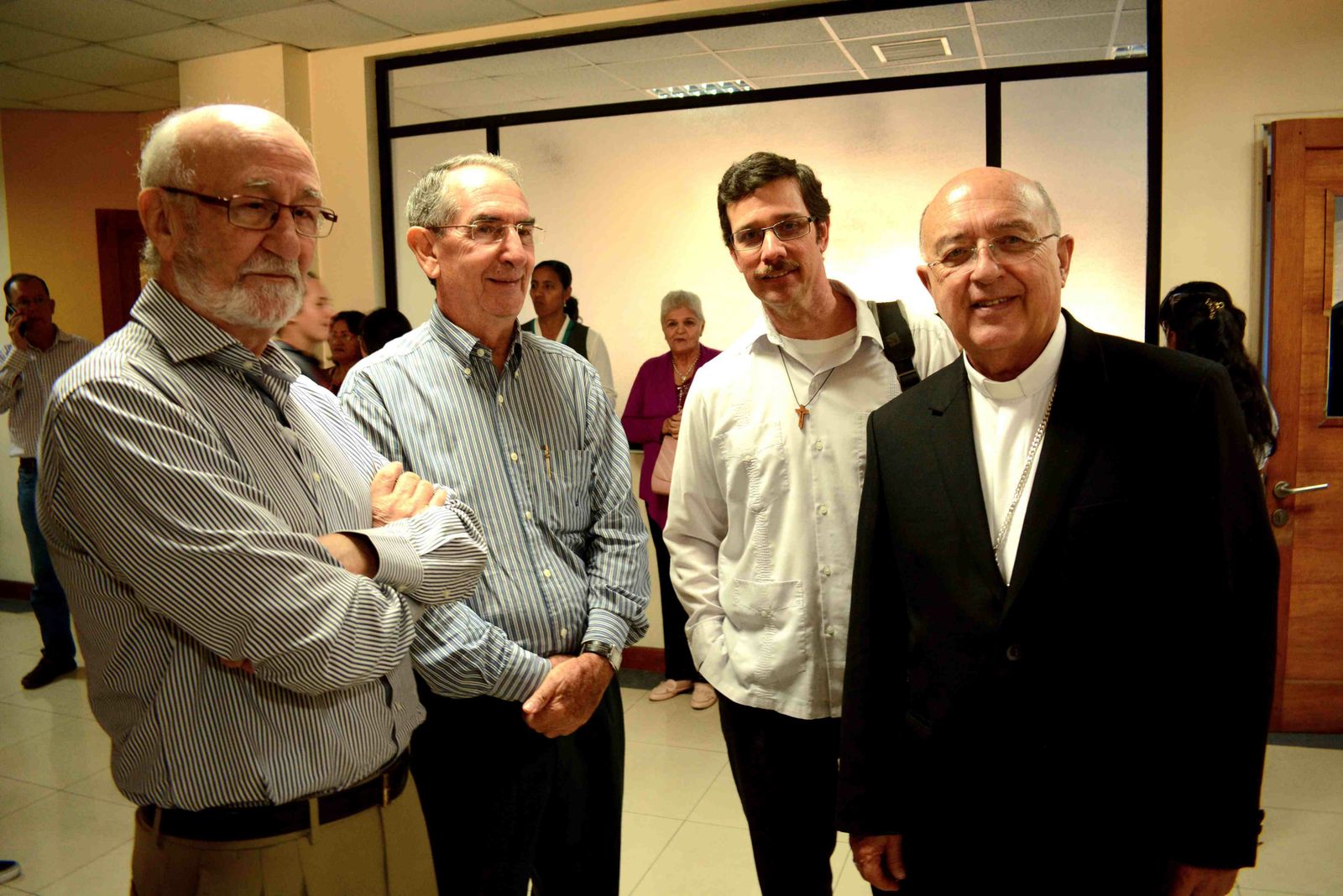 Anastasio Gallego y el cardenal Barreto