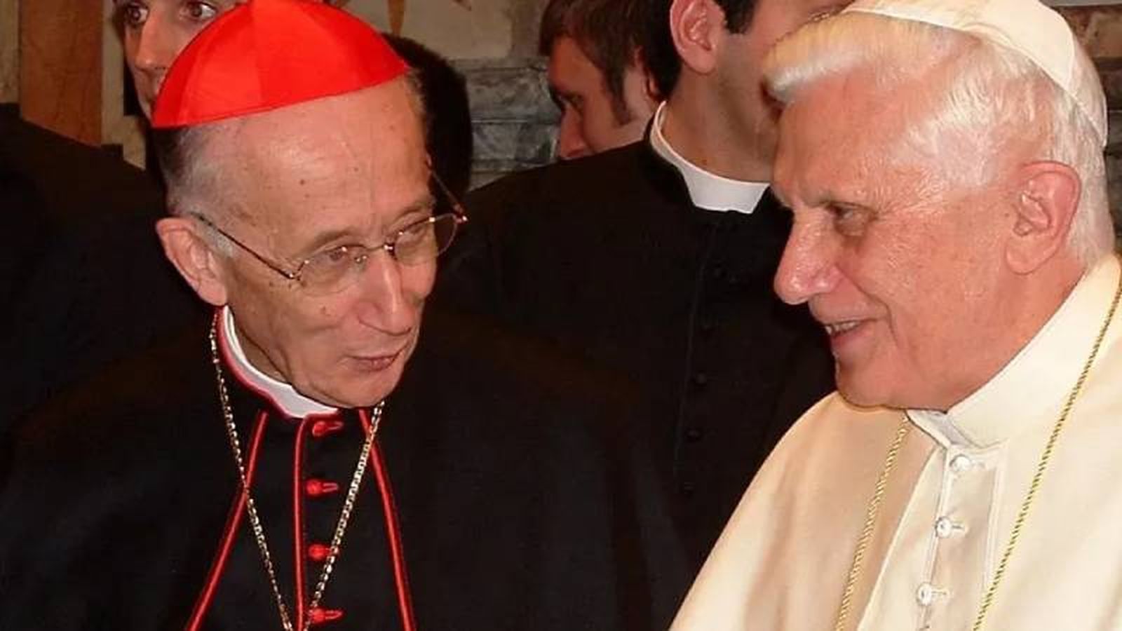 Cardenal Camilo Ruini y Juan Pablo II