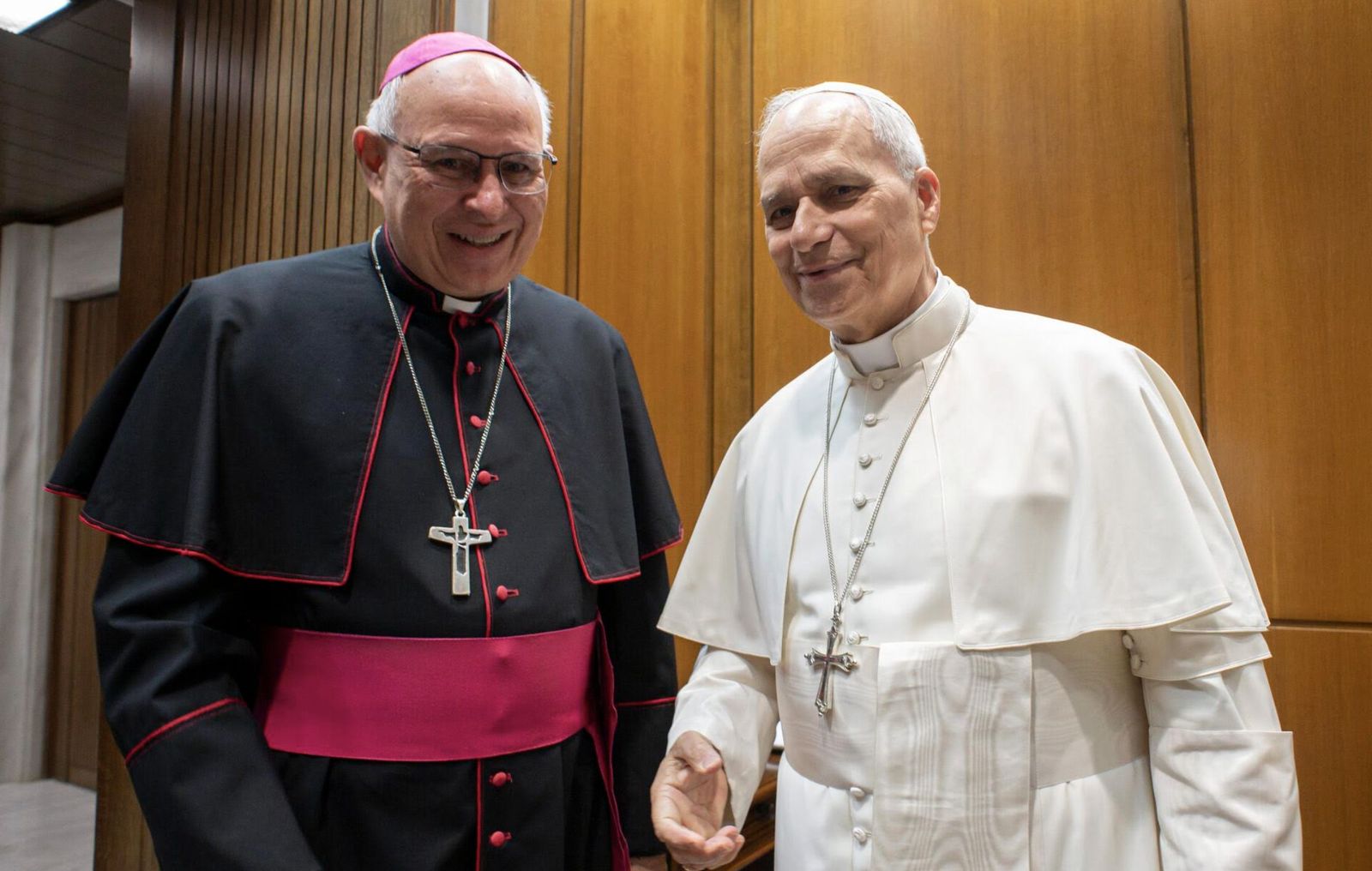 León XIV y Raúl Biord