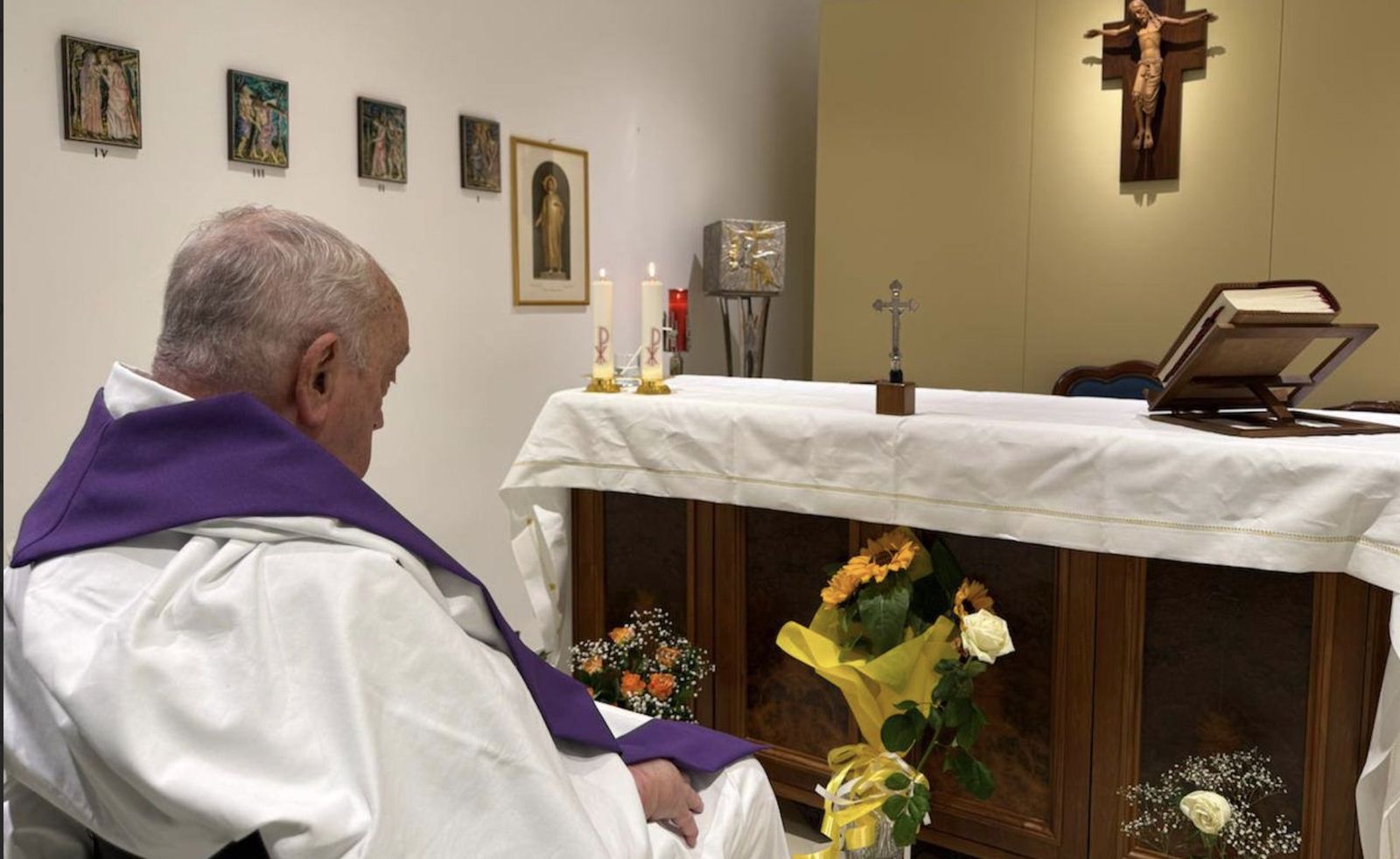 La primera foto del Papa desde el Gemelli