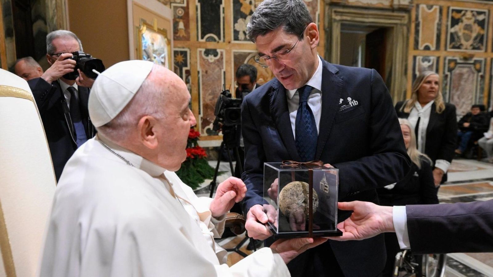 El Papa, con los responsables de la Federación de Bocha