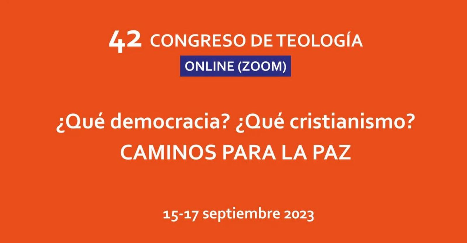 42 Congreso de Teología